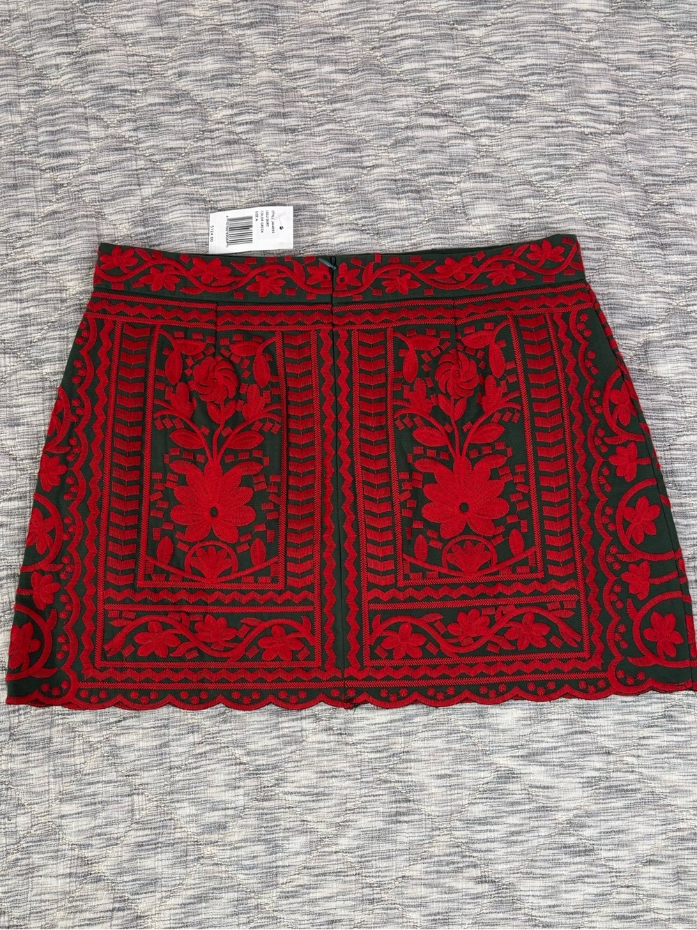 J. Marie Lulu Skirt NWT | J. Marie Embroidered Floral Mini Skirt Sz Medium - - Picture 3 of 11
